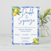 Double The Squeeze Invitation Kaart (Staand voorkant)