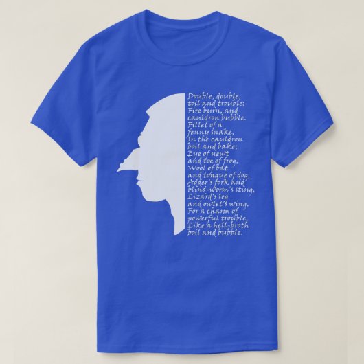 Double Toil en Trouble Witch Macbeth T-shirt (Design voorkant)