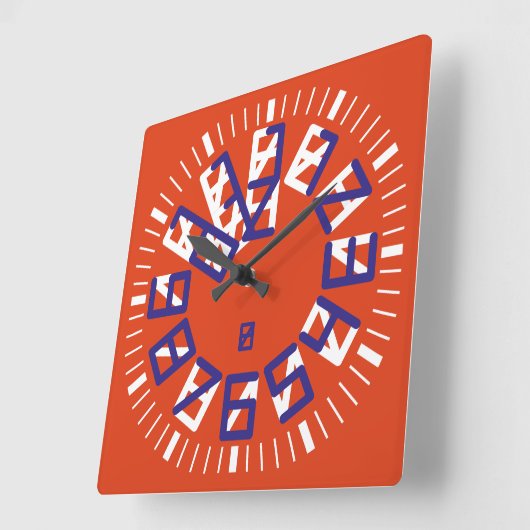 Double Triangle Numbers by Masanser Pixelat Vierkante Klok (Hoek)