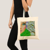 "Double Trouble" boodschappentas Tote Bag (Voorkant (product))