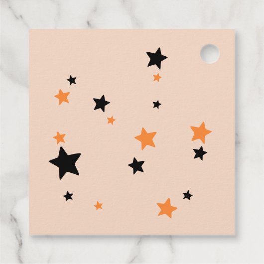 Double Trouble Brew - Een Tweeling Halloween Baby  Bedankjes Labels (Achterkant)