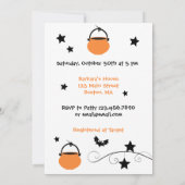 Double Trouble Brew - Een Tweeling Halloween Baby  Kaart (Achterkant)