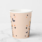 Double Trouble Brew - Een Tweeling Halloween Baby  Papieren Bekers (Links)