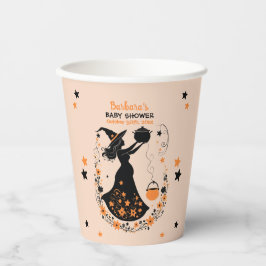 Double Trouble Brew - Een Tweeling Halloween Baby  Papieren Bekers