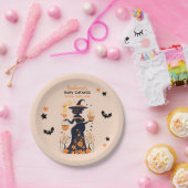 Double Trouble Brew - Een Tweeling Halloween Baby  Papieren Bordje (Feest)