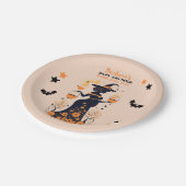 Double Trouble Brew - Een Tweeling Halloween Baby  Papieren Bordje (Gekanteld)