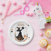 Double Trouble Brew - Een Tweeling Halloween Baby Papieren Bordje (Feest)