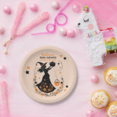 Double Trouble Brew - Een Tweeling Halloween Baby  Papieren Bordje (Feest)