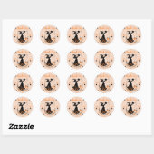 Double Trouble Brew - Een Tweeling Halloween Baby  Ronde Sticker (Vel)