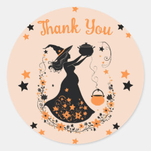 Double Trouble Brew - Een Tweeling Halloween Baby Ronde Sticker