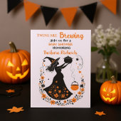 Double Trouble Brew - Tweeling Halloween Baby show Kaart