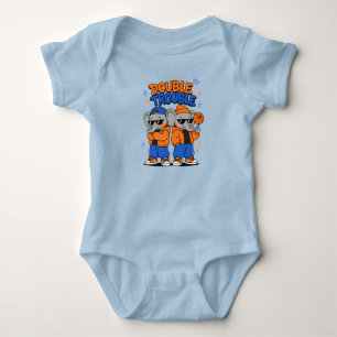 Double Trouble Cool Twin Olifanten – A Romper