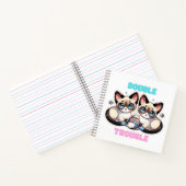Double Trouble kitten op Notitieboek (Binnen)