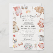 Double Trouble Meisje Twins Roze Virtual Baby show Kaart (Voorkant)