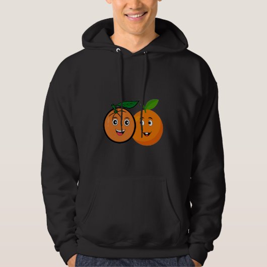 Double Trouble Oranges  Hoodie (Voorkant)