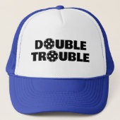 DOUBLE TROUBLE pickleball petten voor dubbelspel t (Voorkant)