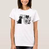 Double Trouble Purfect Pair Cat T-shirt (Voorkant)