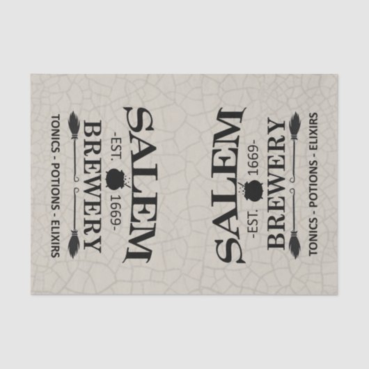 Double Trouble Salems - Gebarsten achtergrond Tissuepapier (Voorkant)