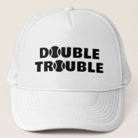 DOUBLE TROUBLE tenniswagen pet voor teamspelers