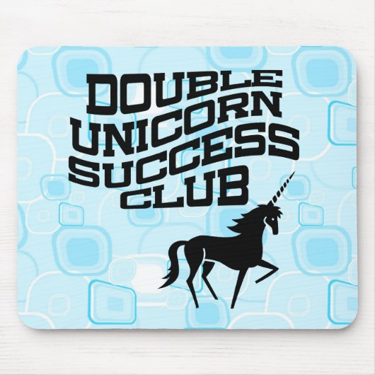 Double Unicorn Success Club Mousepad Muismat (Voorkant)
