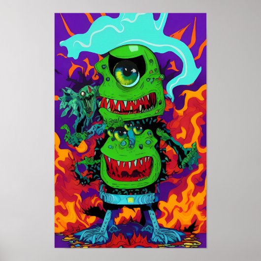 Double Up On Monstrosity beroemd gemaakt door Ken  Poster (Voorkant)