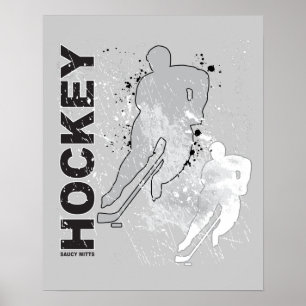 Double Vision Hockey Player (mannelijk) Poster