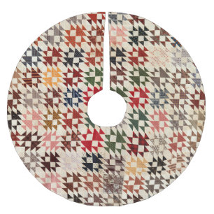 Double X quilt Kerstboom Rok