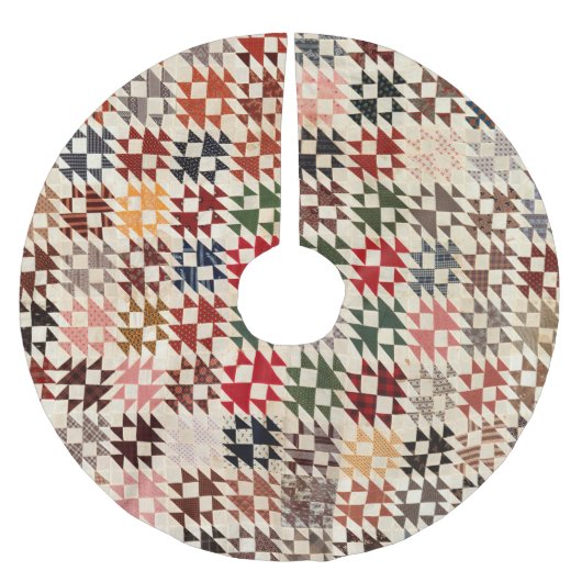 Double X quilt Kerstboom Rok (Voorkant)