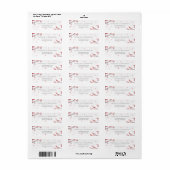 Double Xi Chinese Red Elegant Return Etiket (Full Sheet)