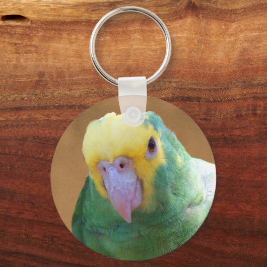 Double Yellow Headed Amazon Sleutelhanger (Voorkant)