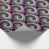 Double Yin Yang Spiral van Kenneth Yoncich Cadeaupapier (Hoek)