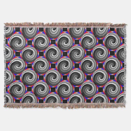 Double Yin Yang Spiral van Kenneth Yoncich Deken (Voorkant)