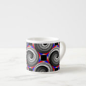 Double Yin Yang Spiral van Kenneth Yoncich Espresso Kop (Voorkant rechts)