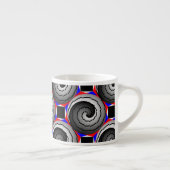 Double Yin Yang Spiral van Kenneth Yoncich Espresso Kop (Rechts)
