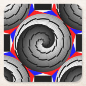 Double Yin Yang Spiral van Kenneth Yoncich Kartonnen Onderzetters (Voorkant)