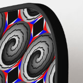 Double Yin Yang Spiral van Kenneth Yoncich Pickleball Paddle (Links Detail)