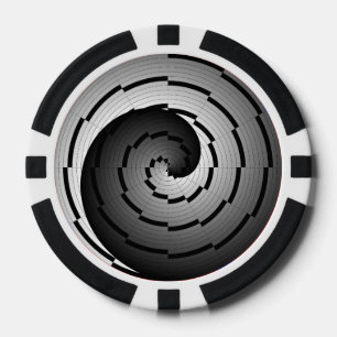 Double Yin Yang Spiral van Kenneth Yoncich Pokerchips