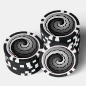 Double Yin Yang Spiral van Kenneth Yoncich Pokerchips (Opstapeling)