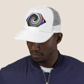 Double Yin Yang Spiral van Kenneth Yoncich Trucker Pet (In situ)
