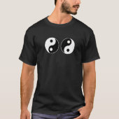 Double Ying Yang Feng Shui Yin Yang T-shirt (Voorkant)