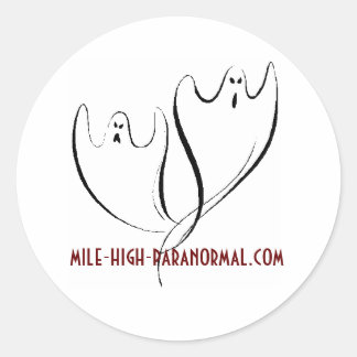 DoubleGhosts1, mile-high-paranormal.com Ronde Sticker