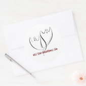 DoubleGhosts1, mile-high-paranormal.com Ronde Sticker (Envelop)