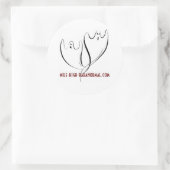 DoubleGhosts1, mile-high-paranormal.com Ronde Sticker (Tas)