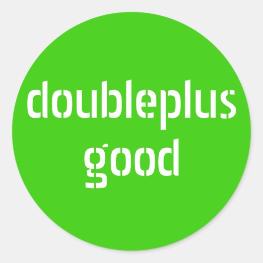 DoublePlusGood stickers (Voorkant)