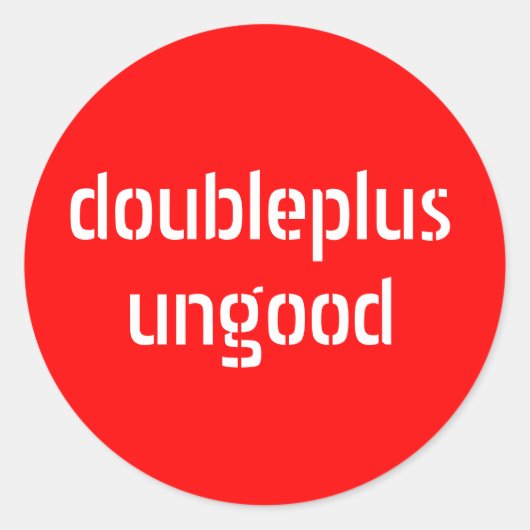 DoublePlusUngood-stickers Ronde Sticker (Voorkant)