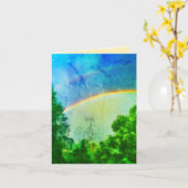DOUBLERAINBOW VERDE- WENSKAART KAART (Gele Bloem)