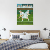 Doubles - Large Wrapped Canvas Tennis Art Print (Insitu (Slaapkamer))