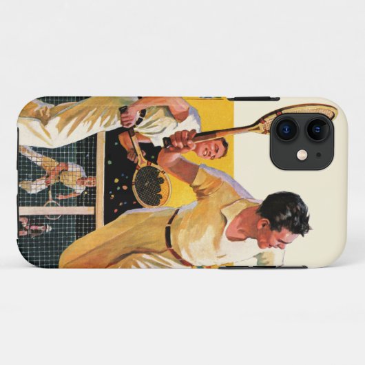 Doubles Tennis Match Case-Mate iPhone Case (Achterkant (horizontaal))