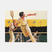 Doubles Tennis Match Deurmat (Voorkant)