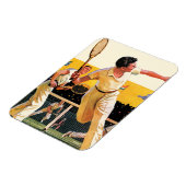 Doubles Tennis Match Magneet (Linkerzijde)